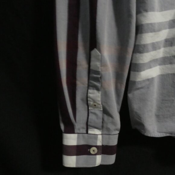 7 DIAMONDS PREMIUM | medium | Plaid Button-Up Closure Casual Shirt W/ Pocket - Picture 13 of 15